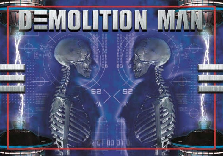 Demolition Man pinball Translite