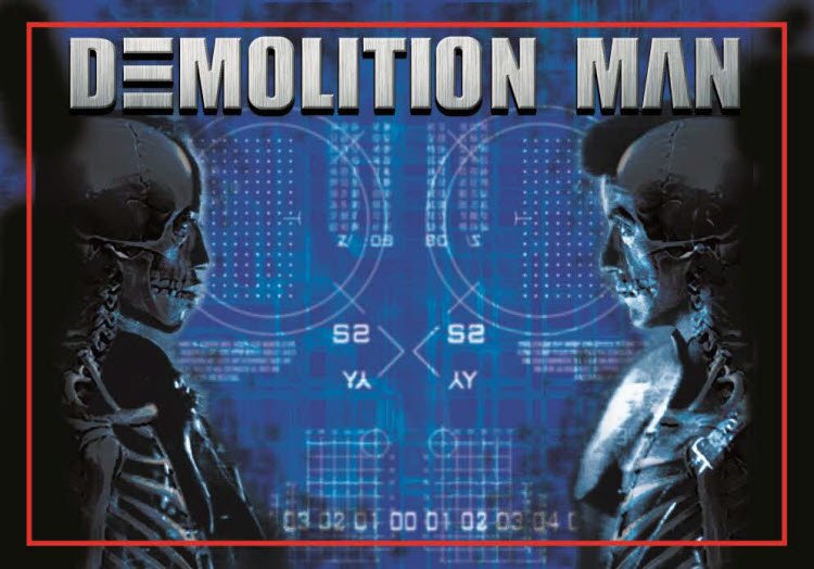 Demolition Man pinball Translite