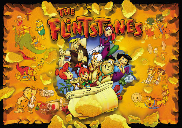 The Flintstones pinball Translite