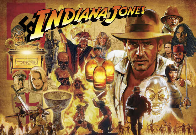 Indiana Jones pinball Translite