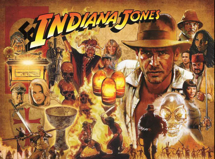 Indiana Jones pinball Translite