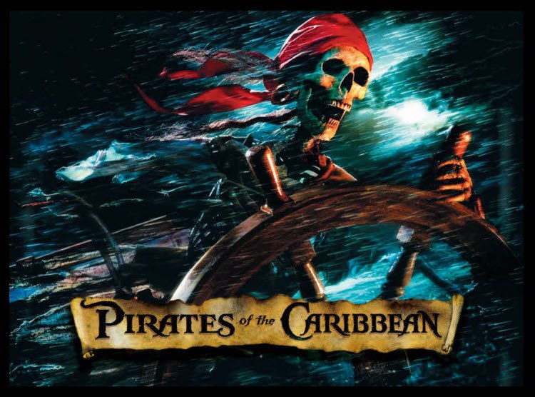 Pirates of the caribbean pinball Translite