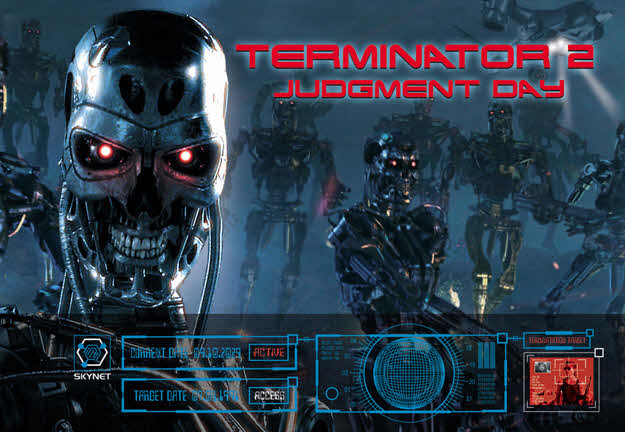 Terminator 2 pinball Translite