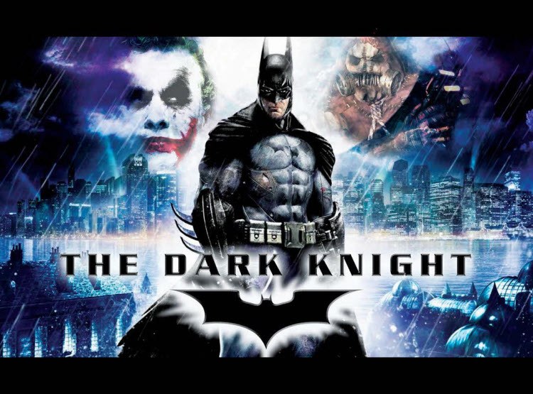 The Dark Knight pinball Translite