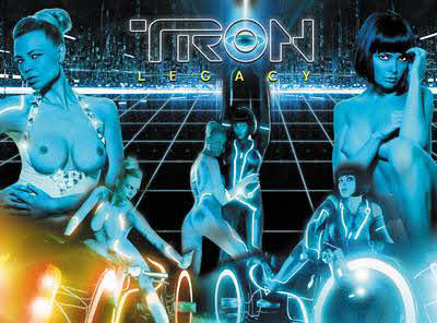 Tron pinball Translite