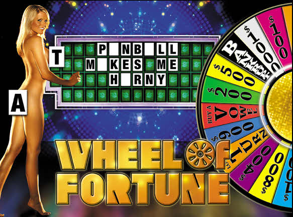 Wheel of Fortune pinball Translite