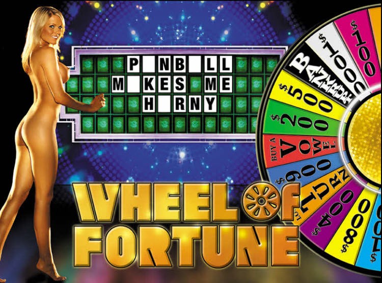 Wheel of Fortune pinball Translite