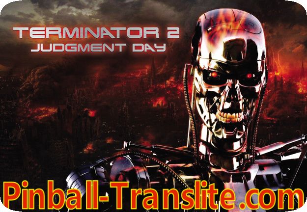 Terminator 2 pinball Translite