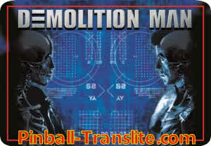 Demolition Man Alternative Replacement Translite