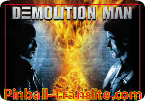 Demolition Man Alternative Replacement Translite