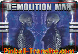 Demolition Man Alternative Replacement Translite