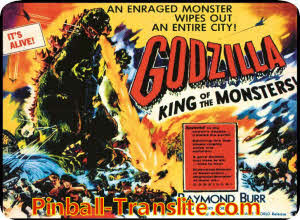 Godzilla Alternative Replacement Translite