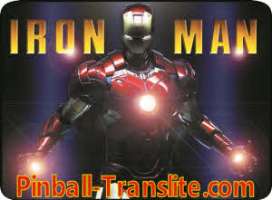 Iron Man Alternative Replacement Translite
